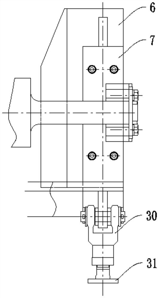 Sliding rail type telescopic guide plate table