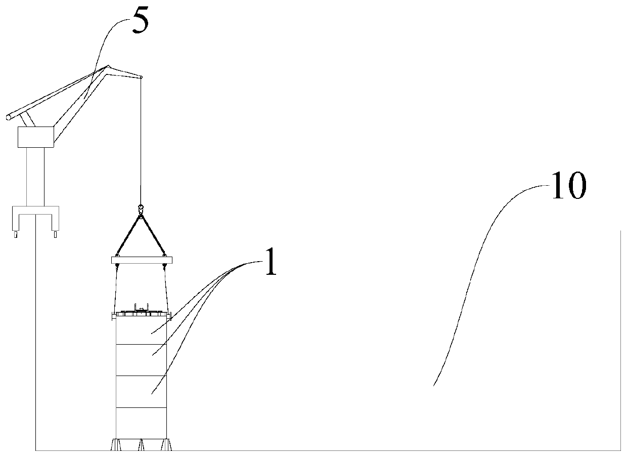 Novel suction anchor pile prefabricating and shipping process