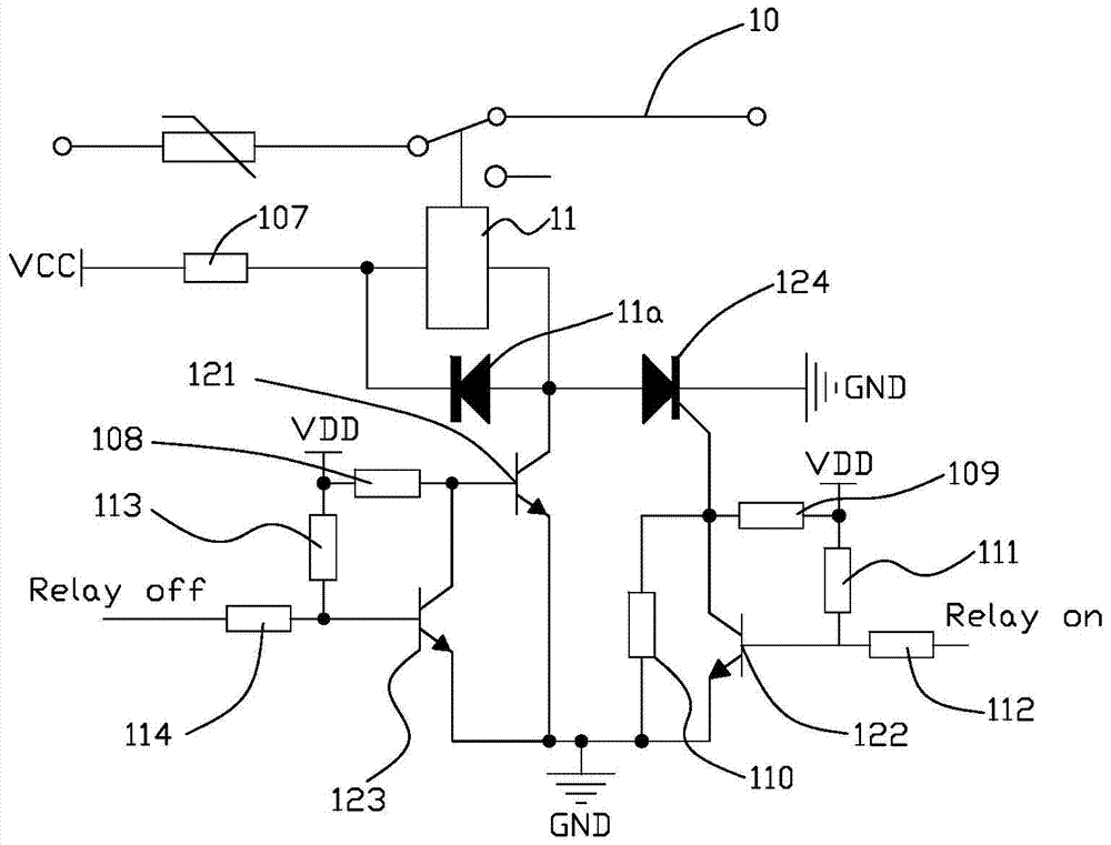 Smart device control circuit with state hold function