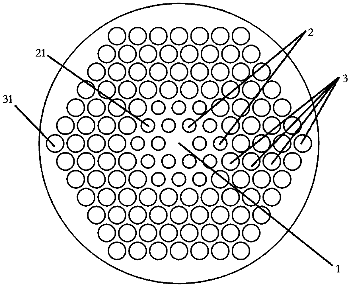 A zblan fluoride photonic crystal fiber with super large positive dispersion