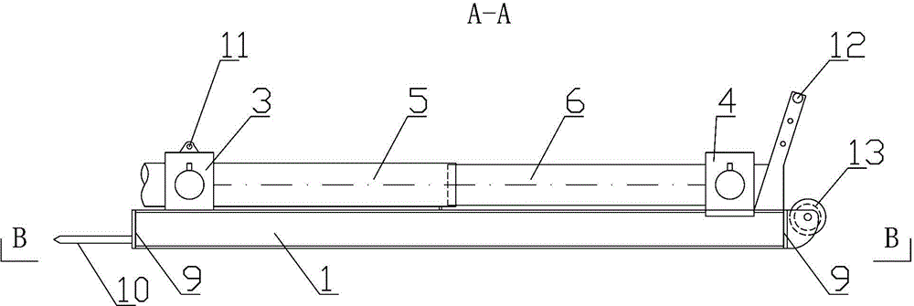 An anchor cable hydraulic automatic cable feeding device