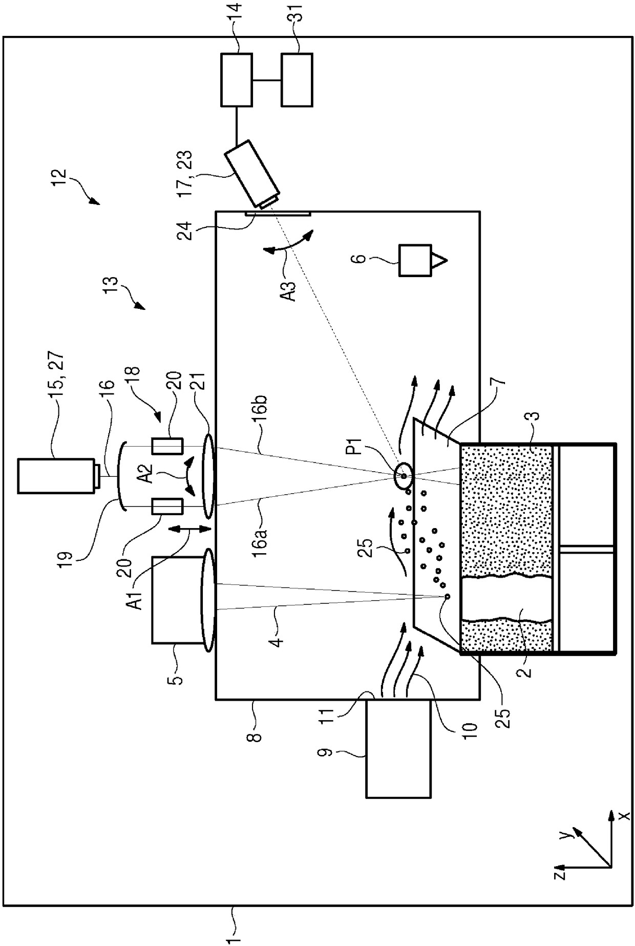 Apparatus for additevely manufacturing three-dimensional objects