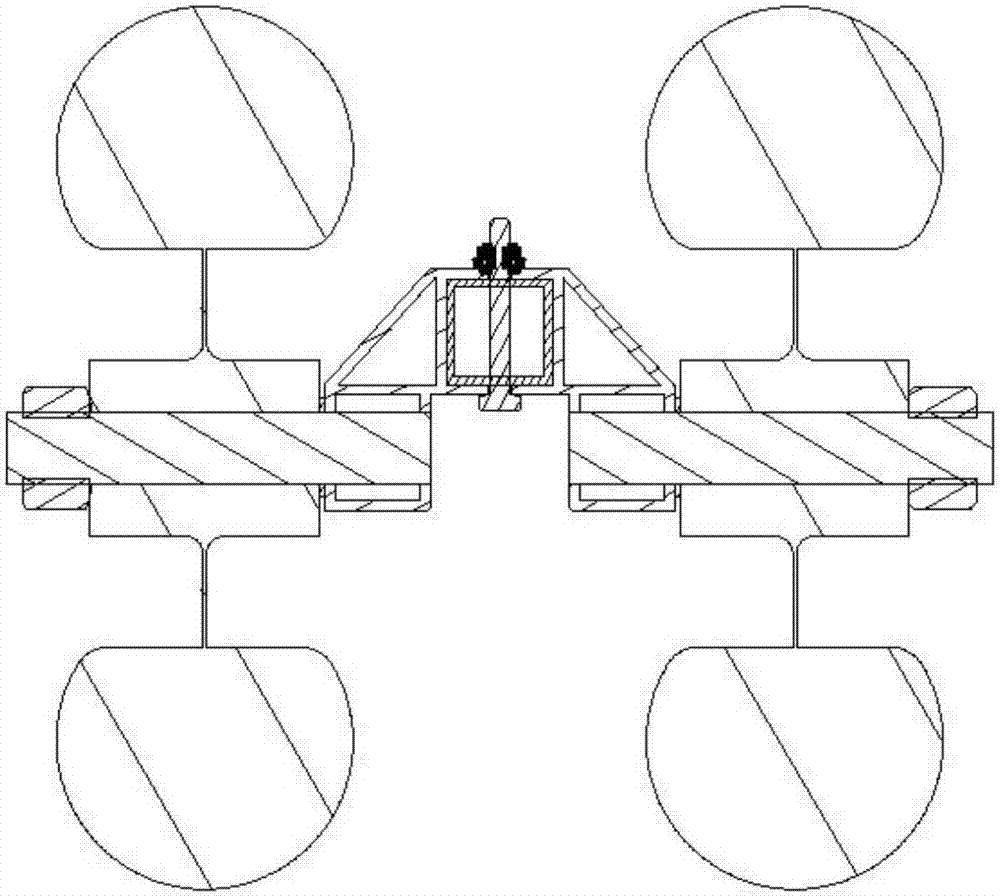 Helicopter dual transport wheel, transport device and transport method