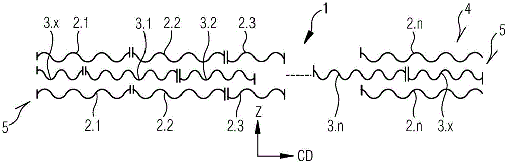 Fabric and method for producing same