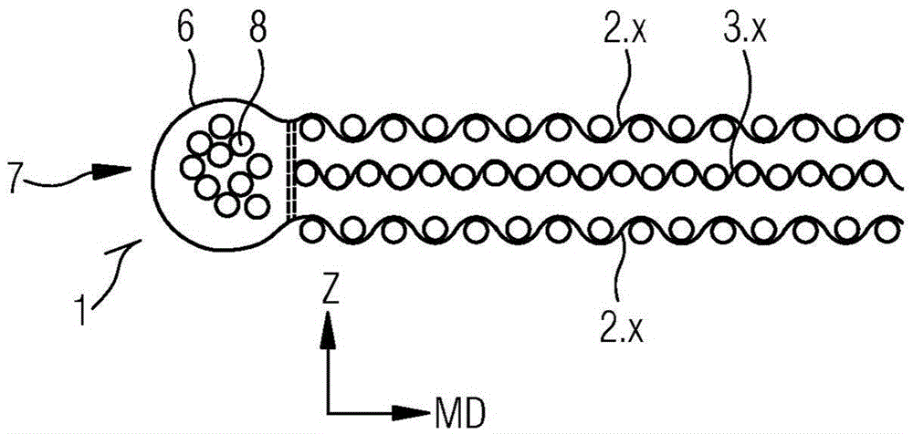 Fabric and method for producing same