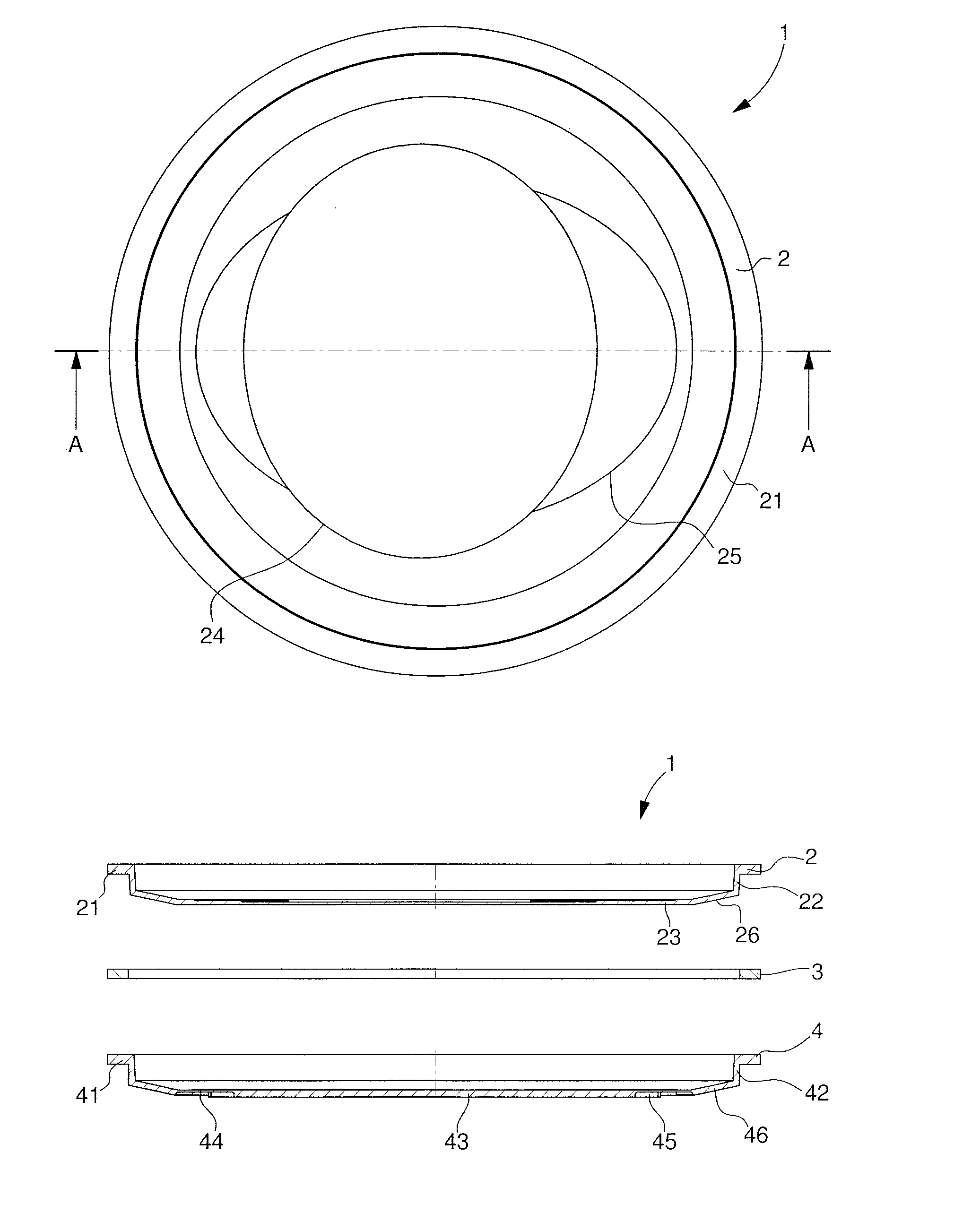 Acoustic radiating membrane arrangement for a striking watch