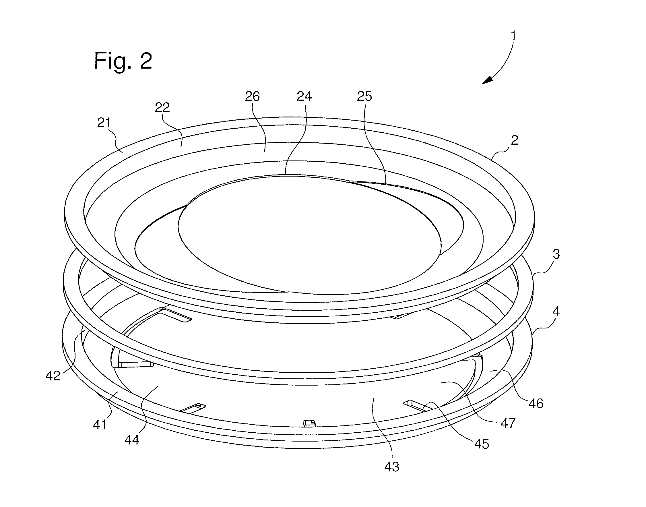 Acoustic radiating membrane arrangement for a striking watch