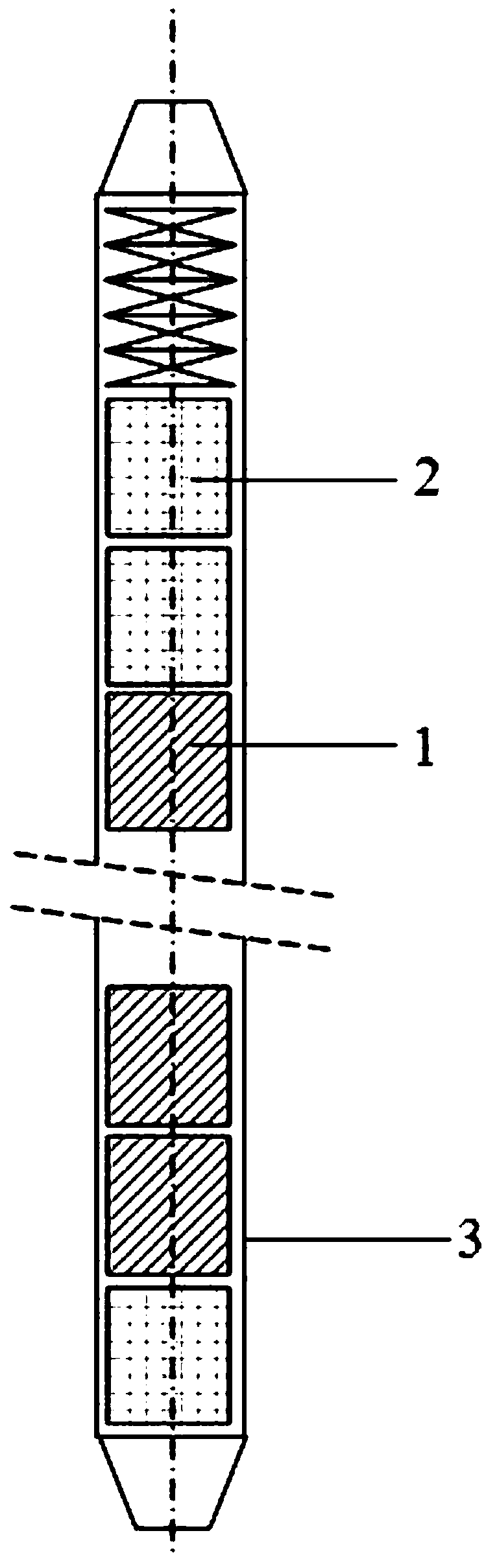 Multi-type core block mixed loading metal cooling reactor and management method