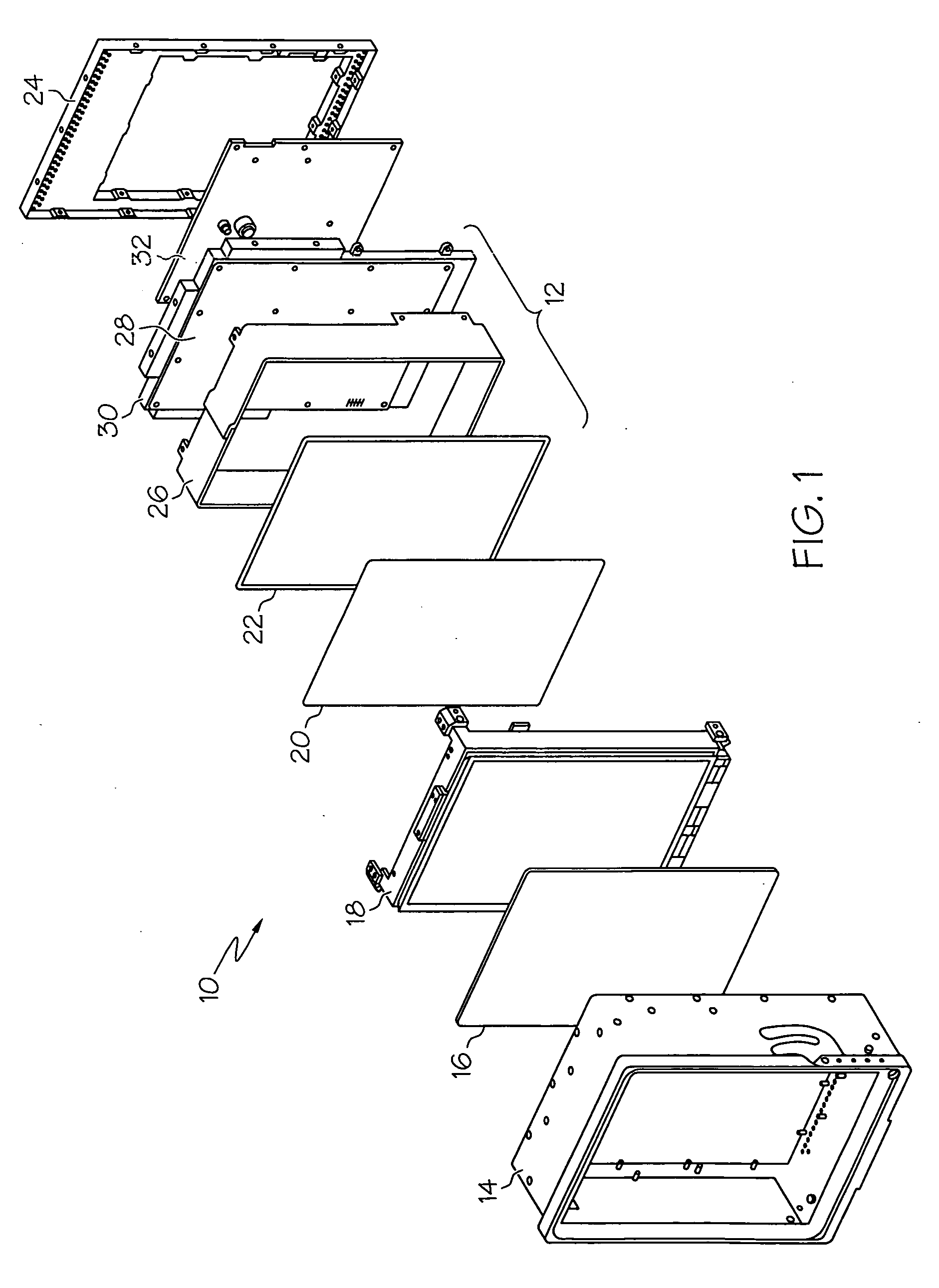 High efficiency backlight assembly for flat panel display assembly and method for the manufacture thereof