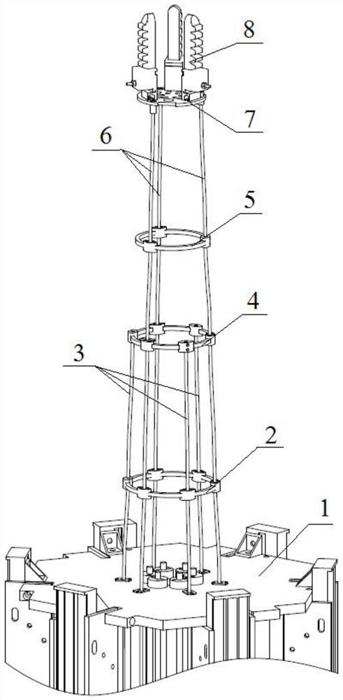 Flexible mechanical arm of series-parallel mixed structure