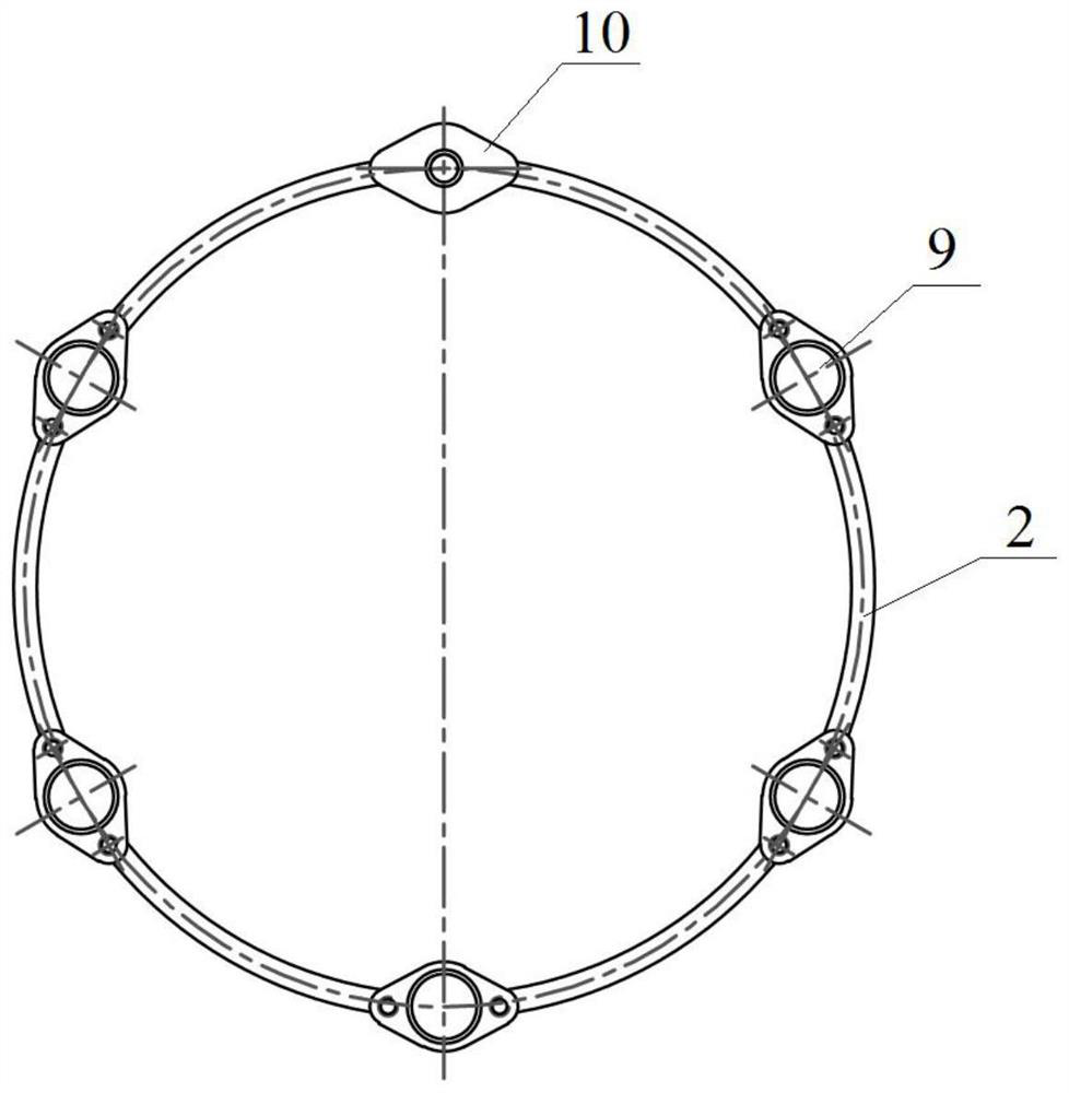 Flexible mechanical arm of series-parallel mixed structure