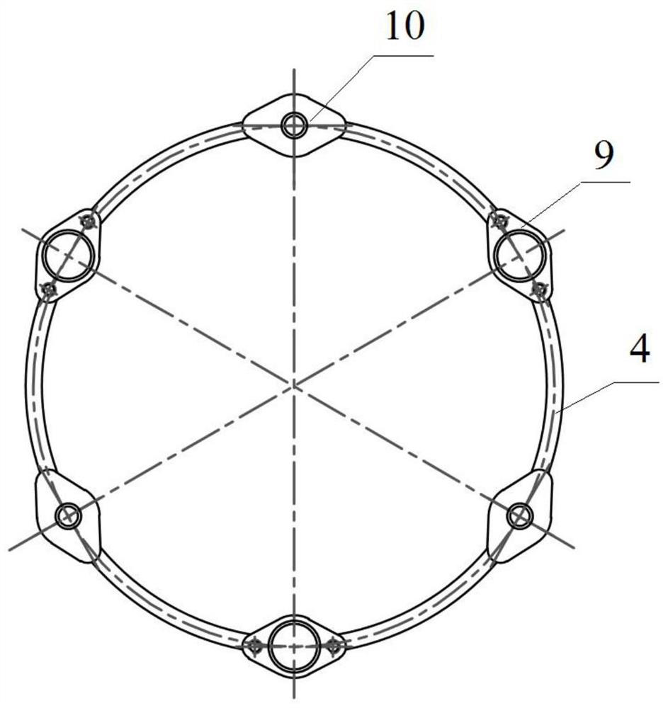 Flexible mechanical arm of series-parallel mixed structure