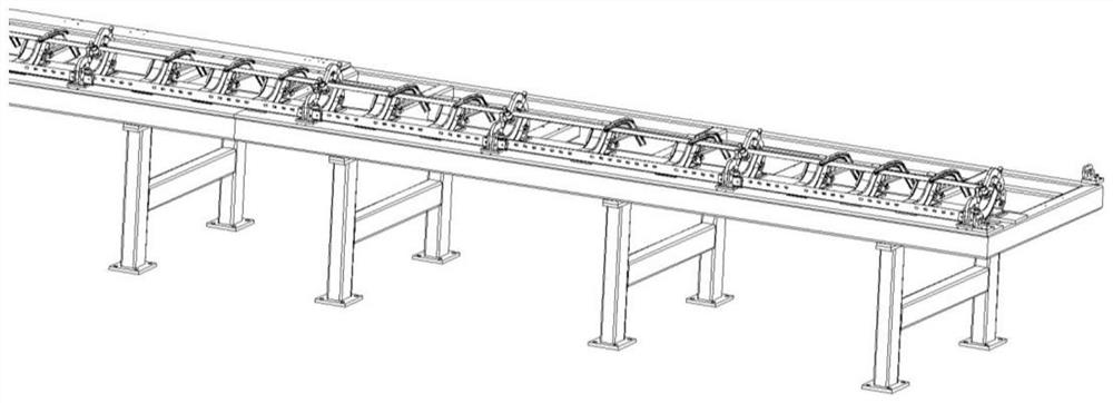 Construction technology of side top framework with deflection set through welding