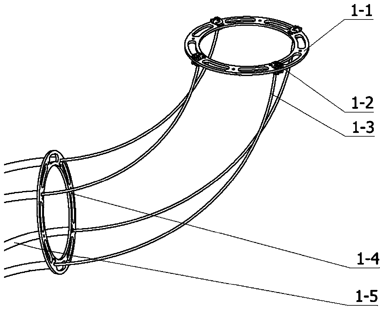 A sleeve-type fully flexible robotic arm driven by layers