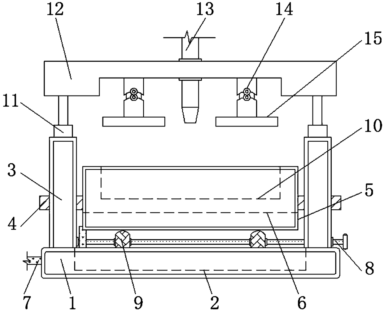 Vibrating-type automobile cover plate injection mold