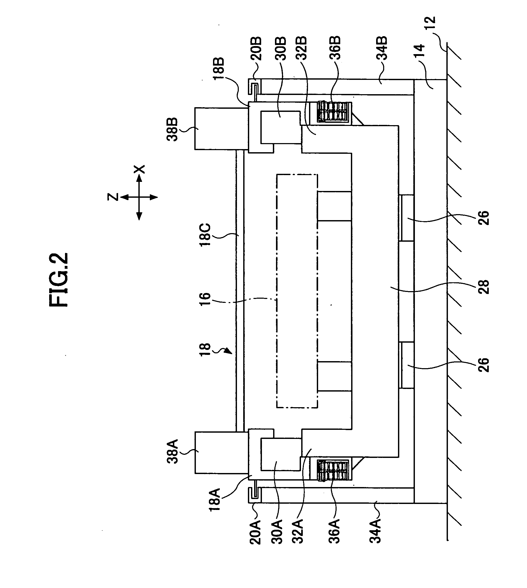 Movable body position control device and stage device using the movable body position control device