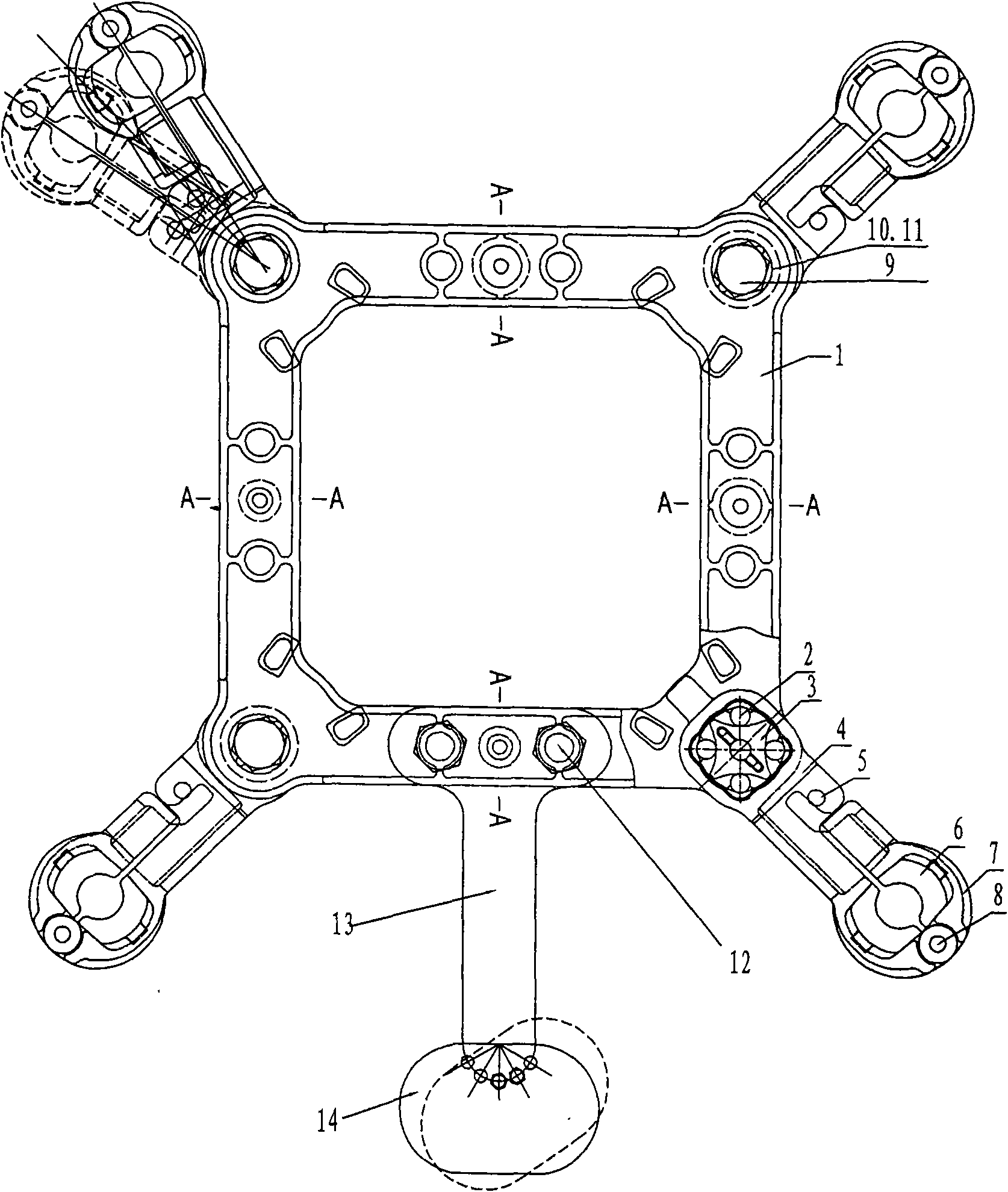 Reinforced type lead wire damping spacer