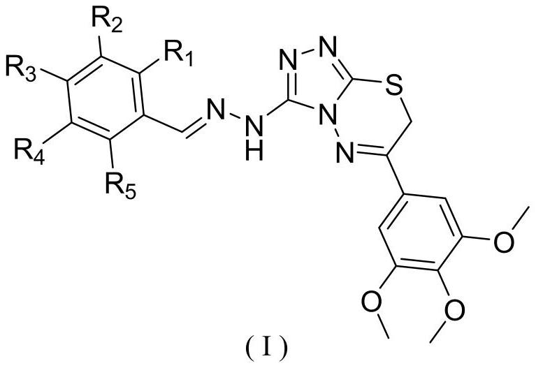 7h-[1,2,4]triazol[3,4-b][1,3,4]thiadiazine-phenylhydrazone compounds