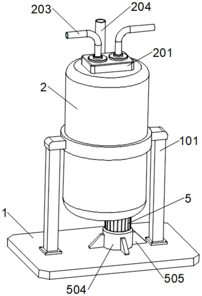 Damp-heat-resistant leather retanning agent polymerization reaction device