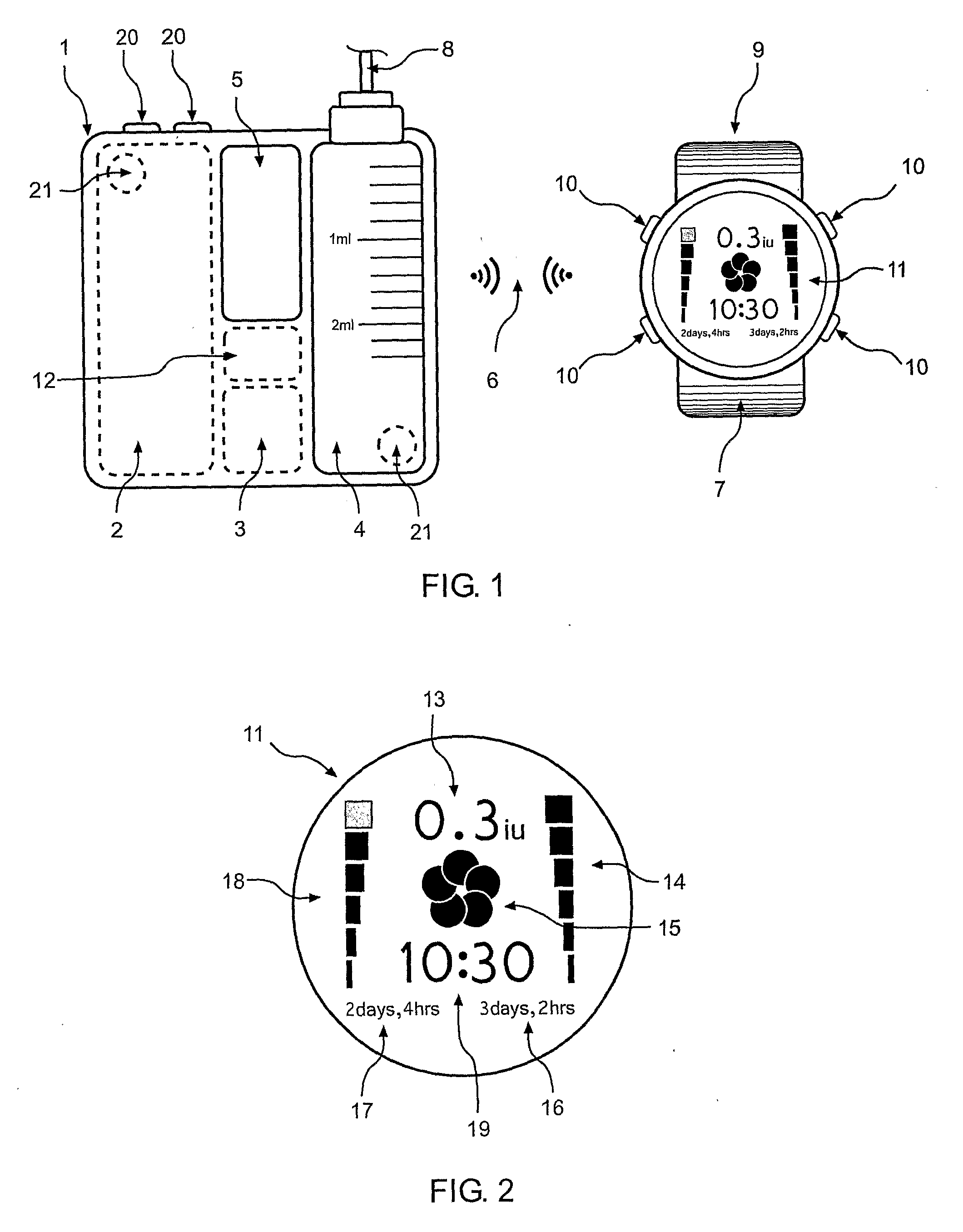 Apparatus and method for dosing drug and wireless remote control of a drug pump