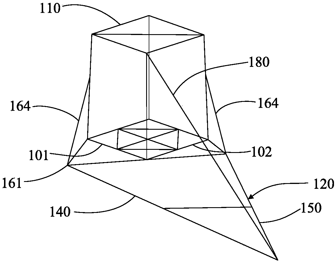 Single-tip cross arm and transmission tower