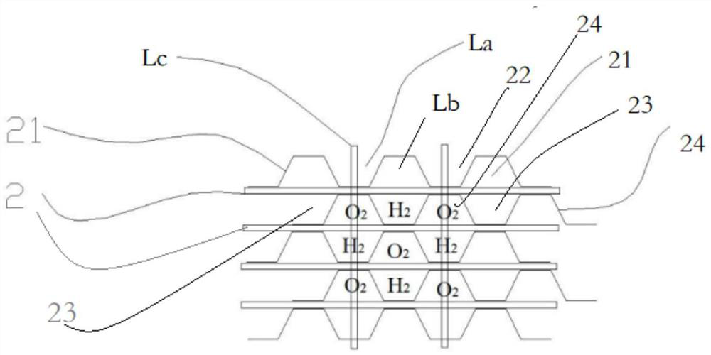 A fuel cell stack and a fuel cell stack having the same