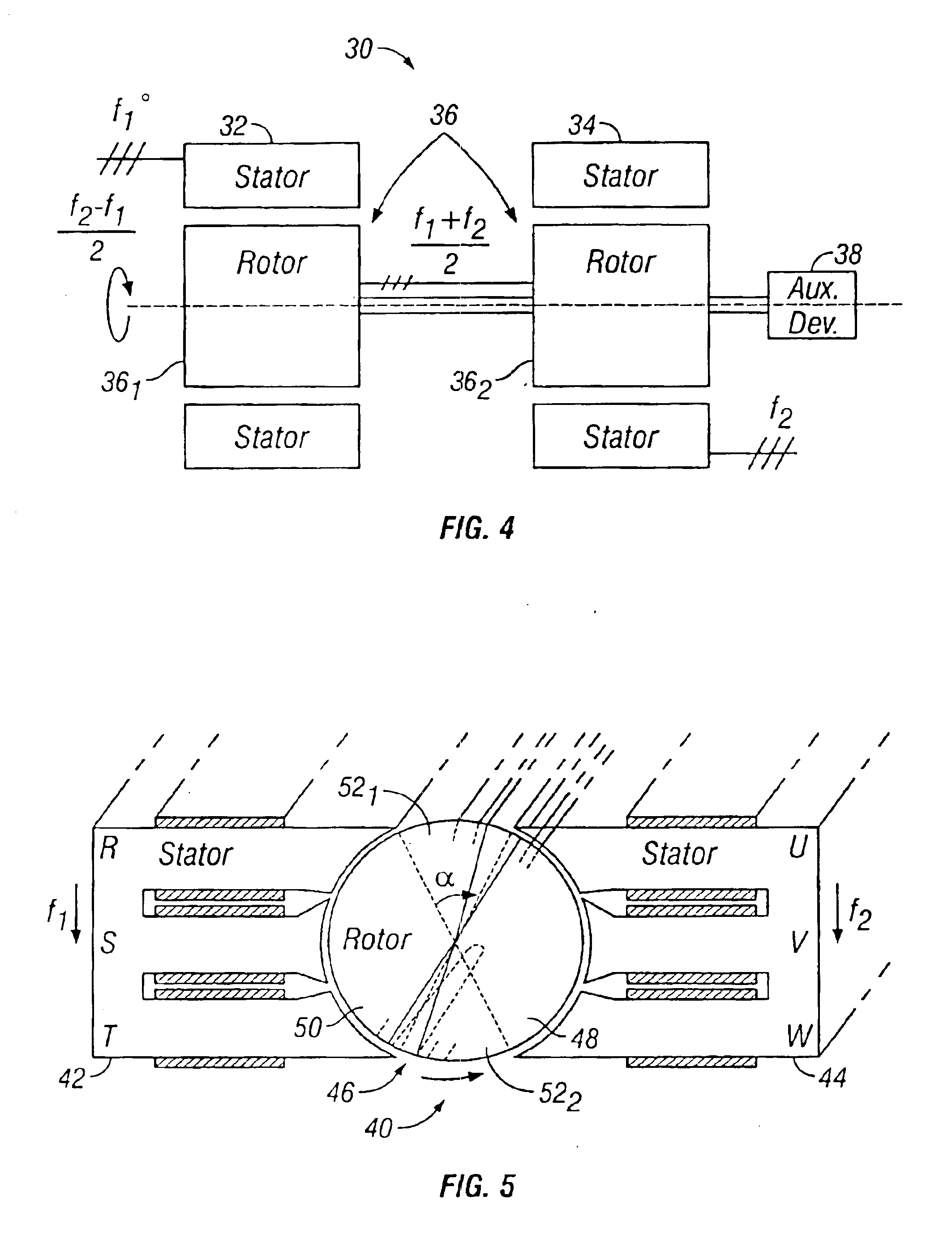 Rotating asynchronous converter and a generator device