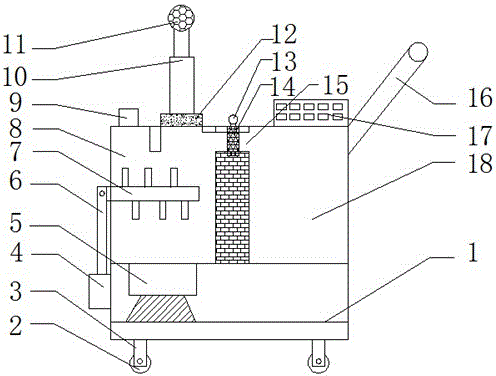 Intelligent air-spraying system for fruit tree planting