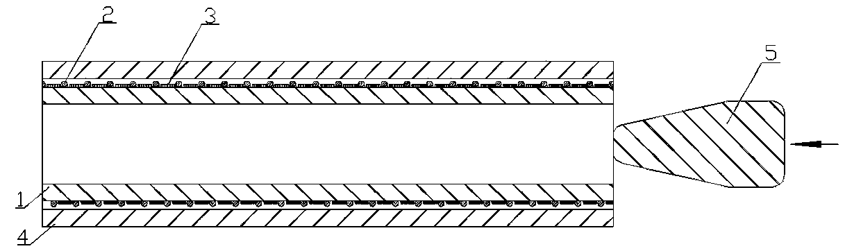 A weldable bonded composite metal damping tube and its preparation method