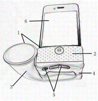 Cellphone stand with loudspeaker