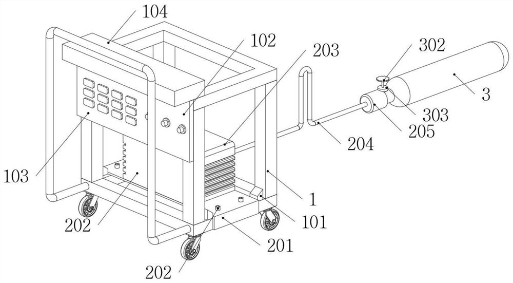 Vacuumizing equipment for liquefied natural gas bottle for double-layer vehicle and vacuumizing method of vacuumizing equipment