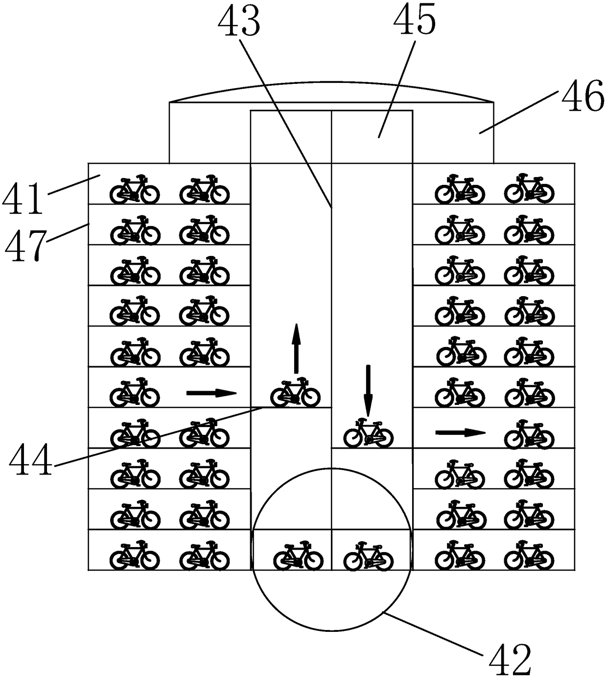 Shared bicycle automatic transportation system and using method thereof