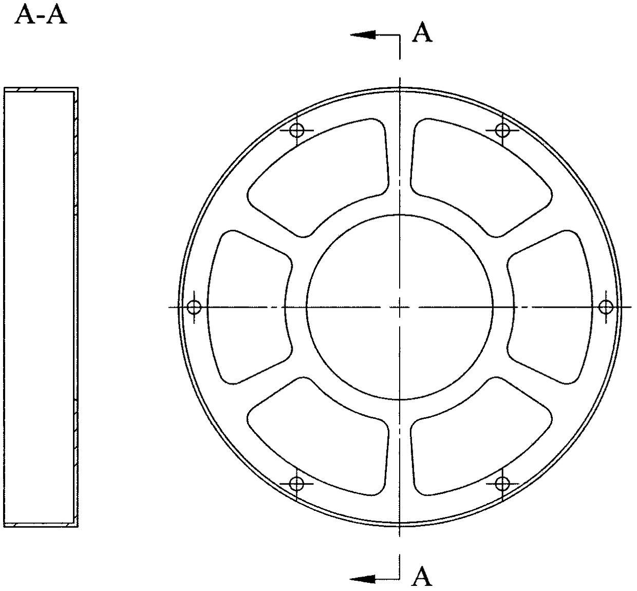 Novel brushless exciter rotor support assembly used for aircraft generator