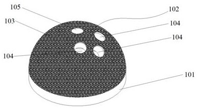 A kind of acetabular cup with bone-like trabecular structure layer and its manufacturing method