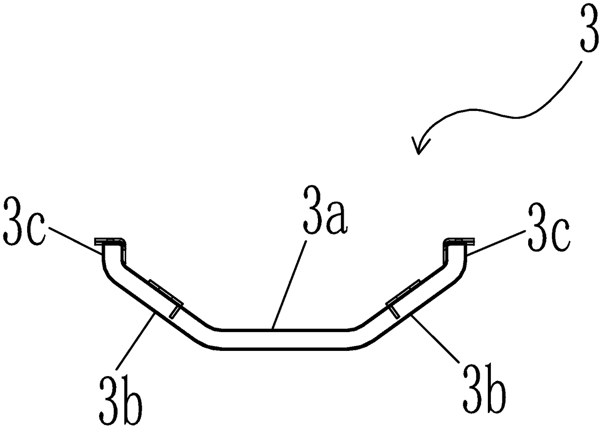 A motor suspension structure of a new energy vehicle