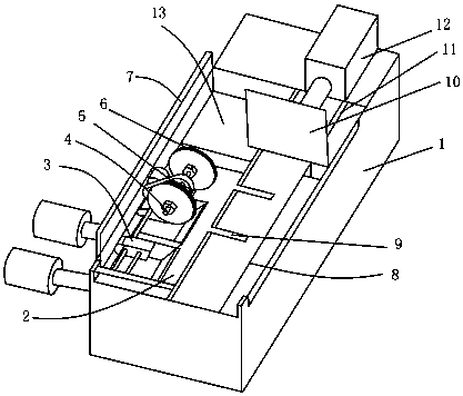 An automatic traveling bamboo chopsticks measuring machine