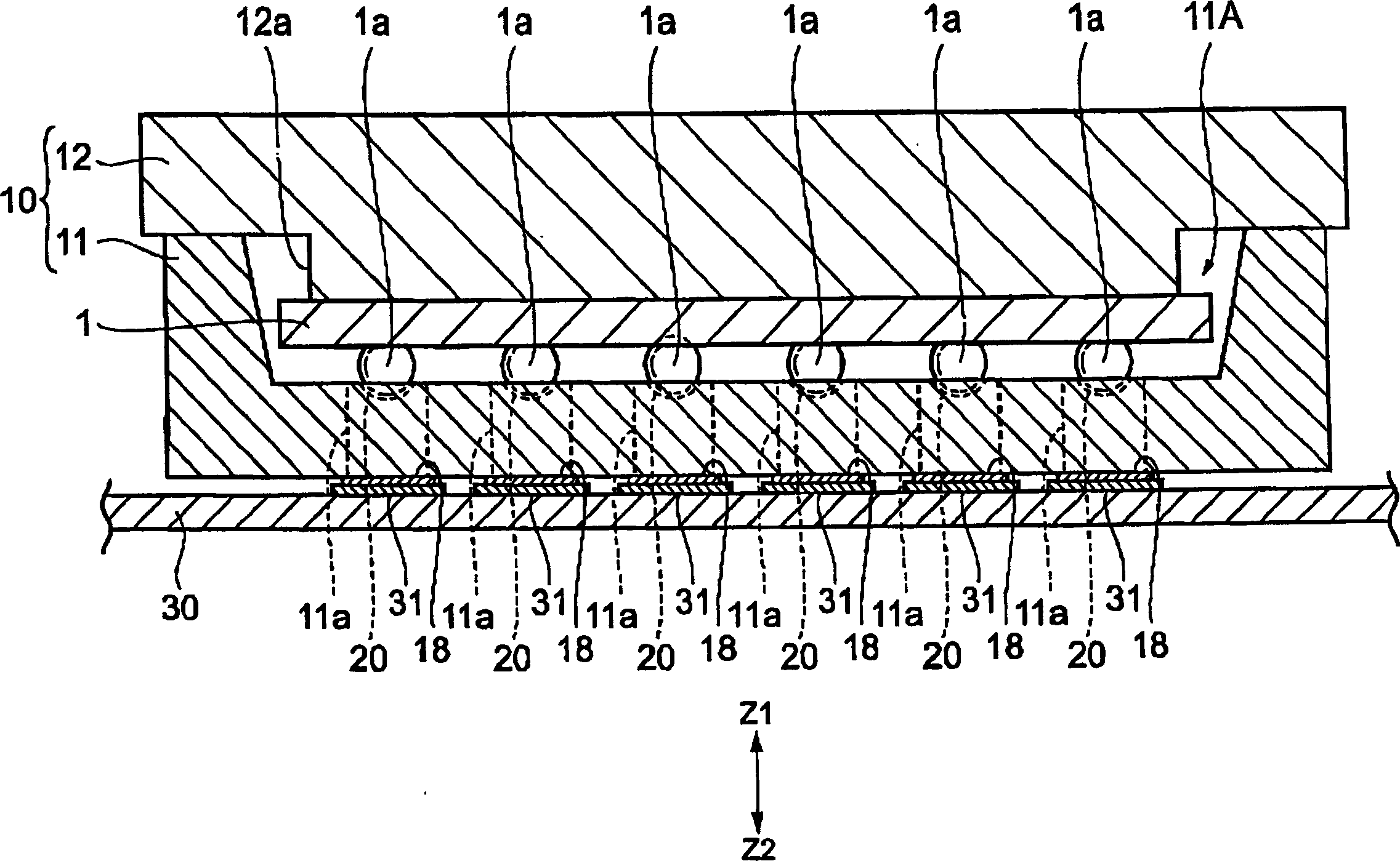 Connecting unit including contactor having superior electrical conductivity and resilience, and method for producing the same