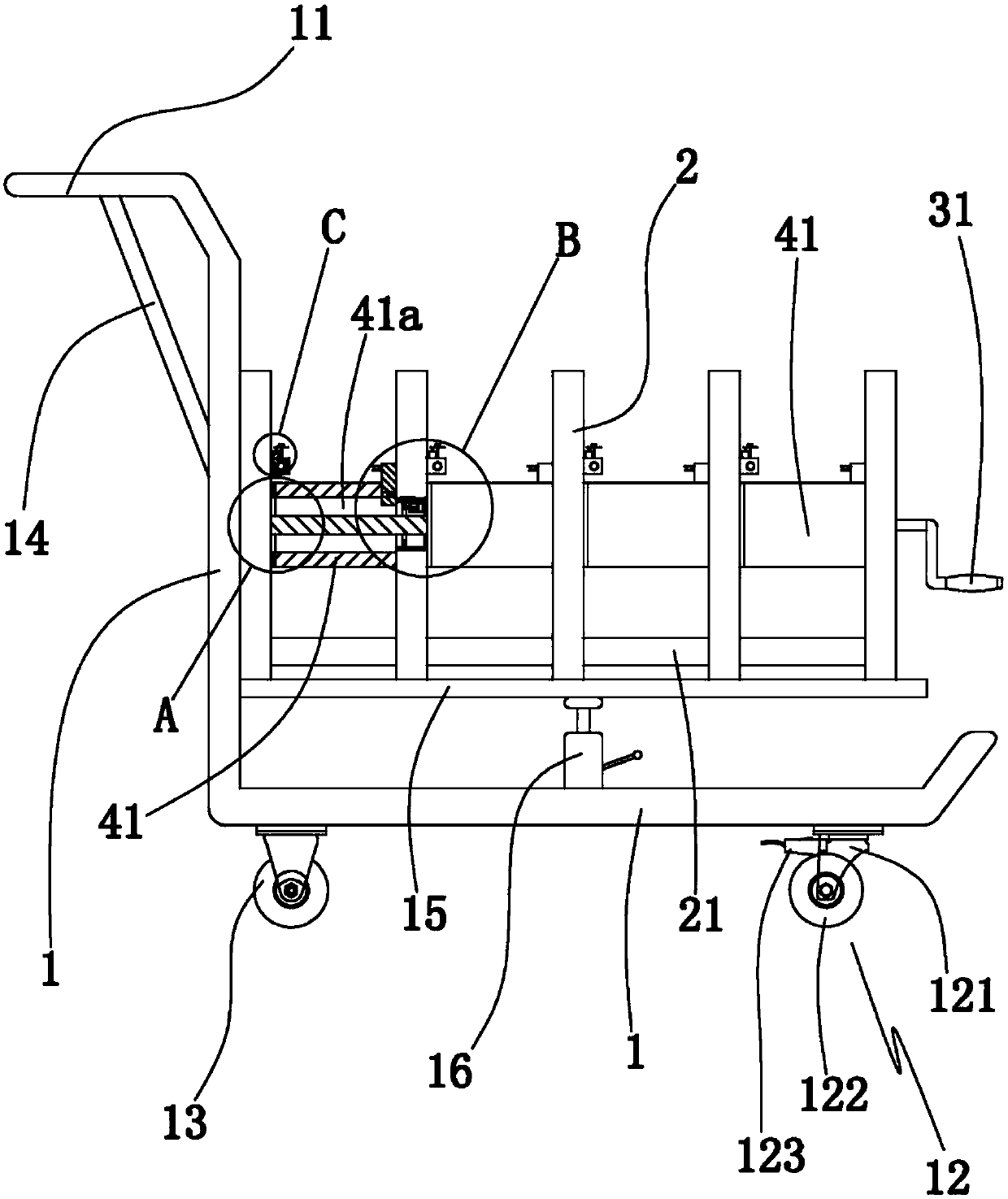 Electric power transporting device