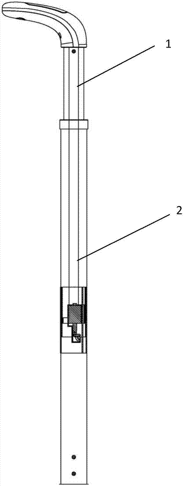 Telescopic armrest rod applied to three-dimensional human body scanning equipment