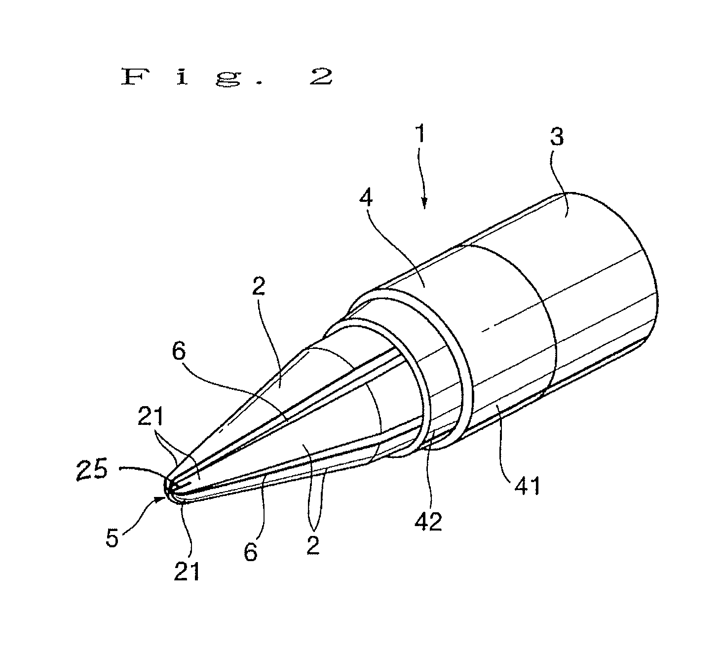 Conical Nib and Writing Instrument Using the Same