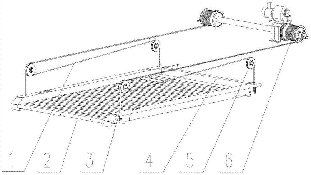 Winch driving steel rope hoisting fixing device and fixing method thereof