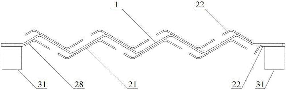 Corrugated plate assembly for dryer of ACP1000 nuclear power vapor generator