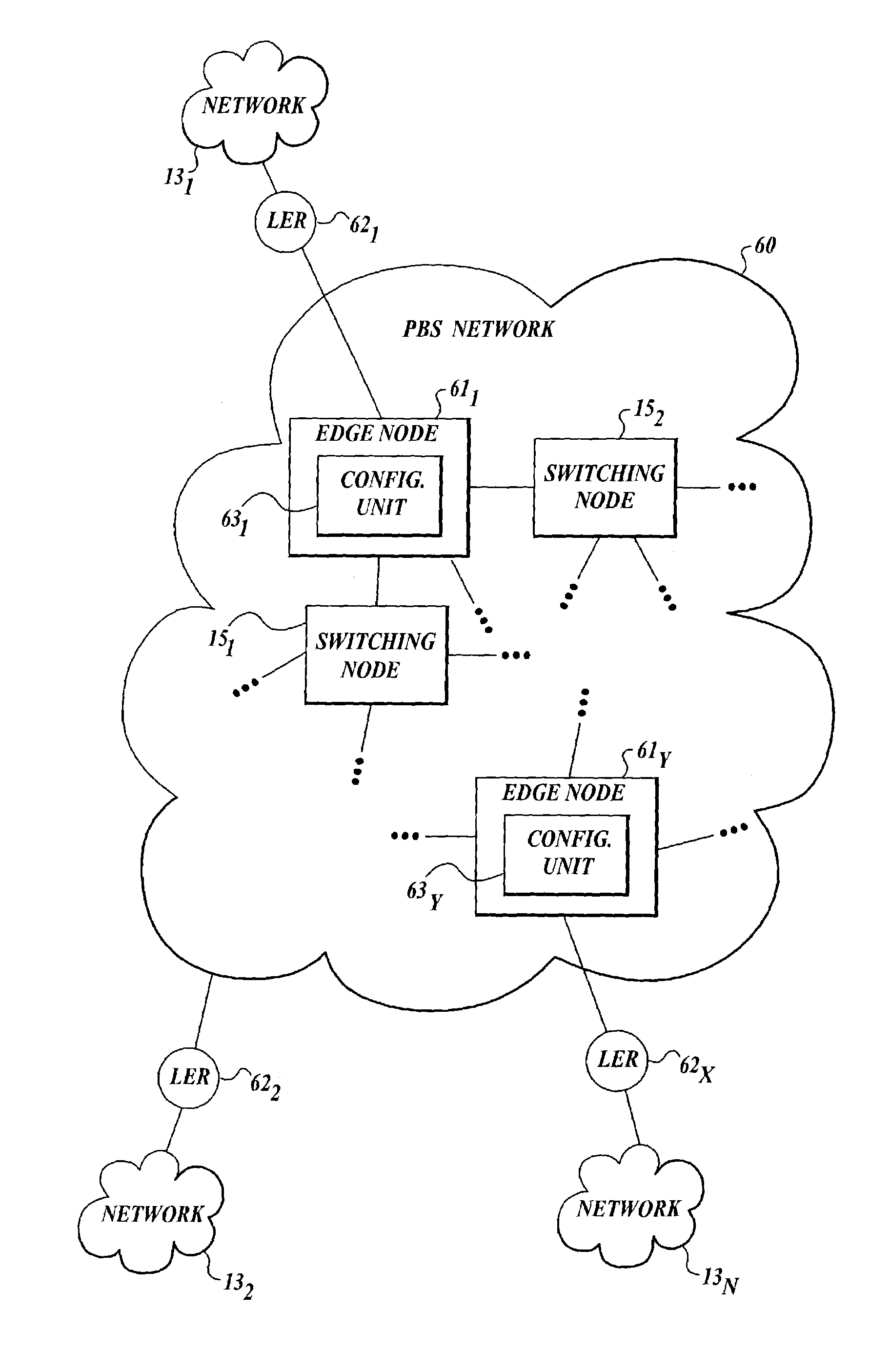 Architecture, method and system of multiple high-speed servers to network in WDM based photonic burst-switched networks
