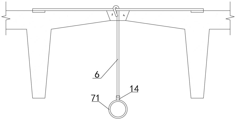 A kind of hanging structure and construction method of prefabricated concrete double t-slab