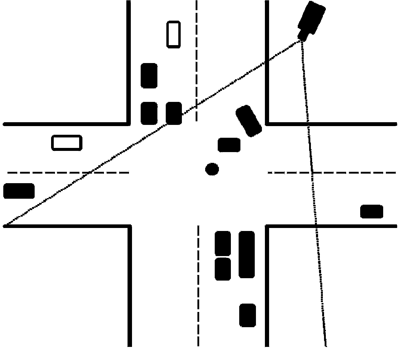 Video image foreground detection method for traffic intersection scene and based on network physical system