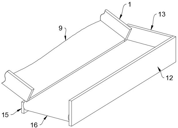 Adjustable liquid receiving device for filter press and using method of adjustable liquid receiving device