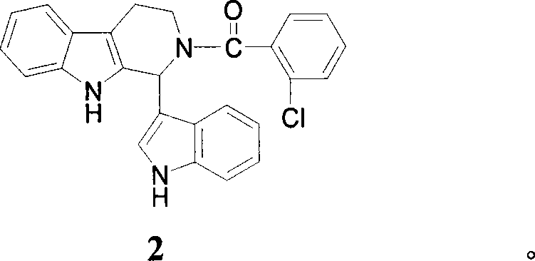 1-(3-indolyl)-1,2,3,4-tetrahydro-beta-carboline derivative and its prepn and use