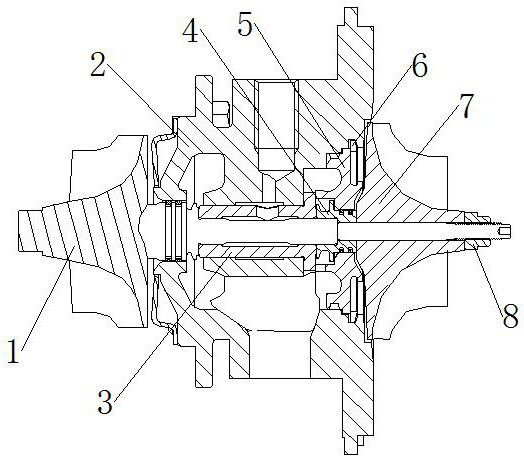 Oil sealing cover structure with thrust function