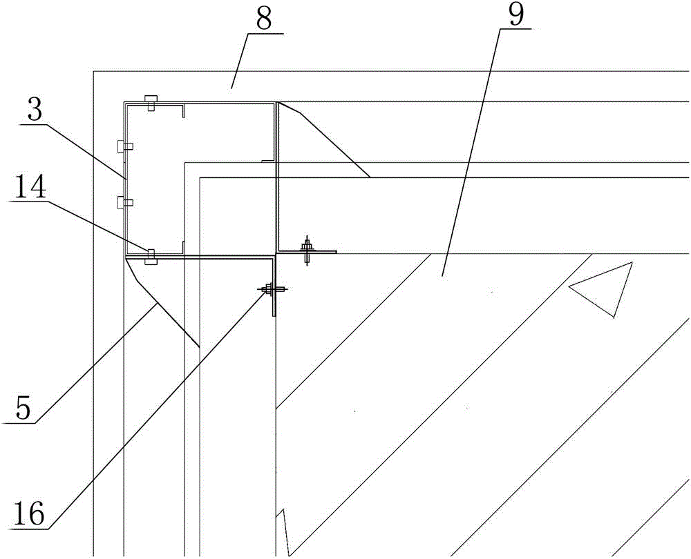 Encapsulating device for sawtooth pendant column and its construction method