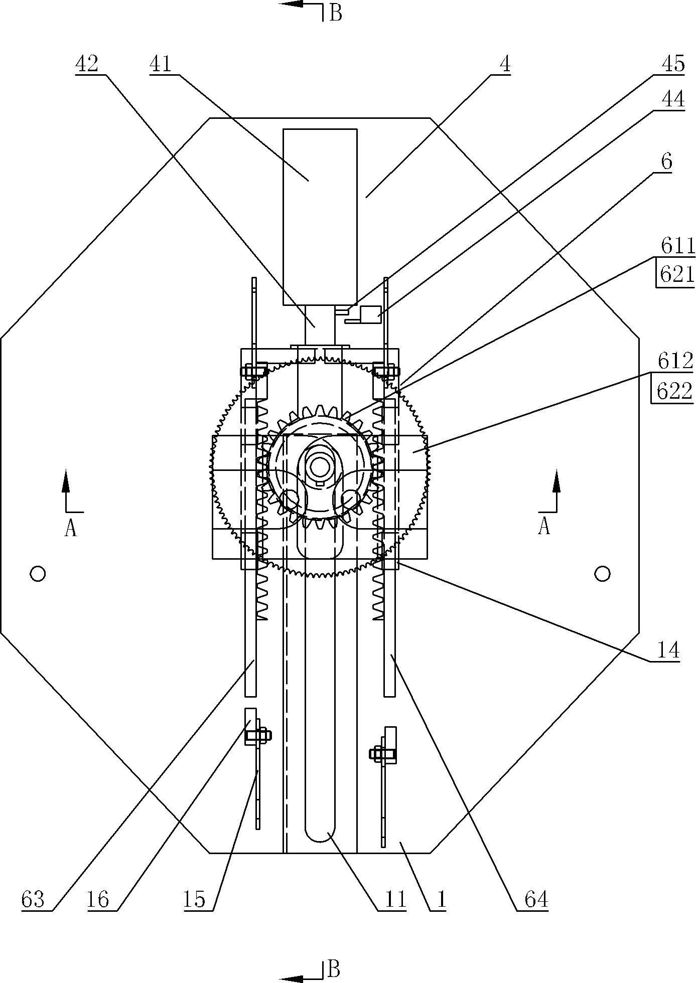 Multidirectional linking amplitude-changing reinforced bar forming machine